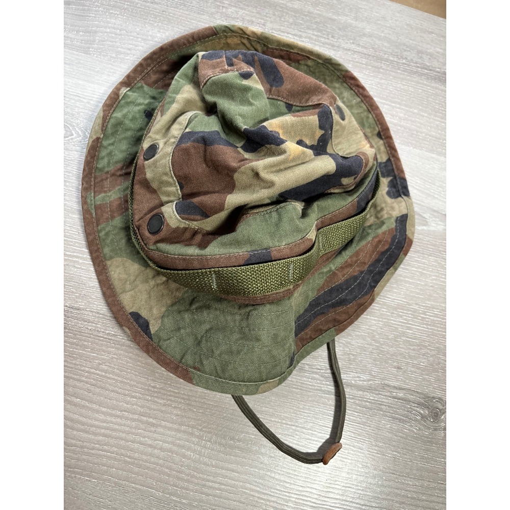 Propper Woodland Camo Boonie Hat Sun Hot Weather Size 7 3/4 Mens